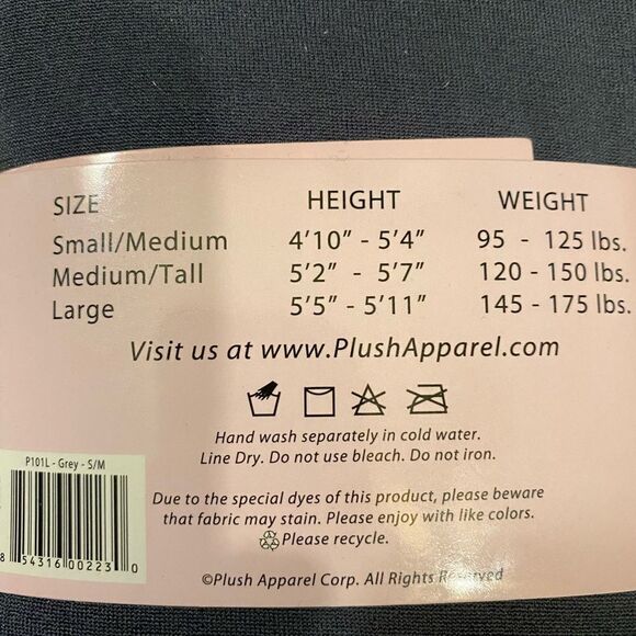 REVOLVE Plush Extra Soft Fleece Lined Footless Gray Tights Sizes S/M - Picture 8 of 12